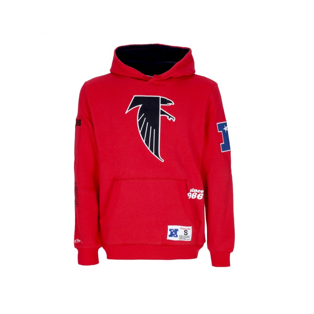 felpa cappuccio uomo nfl team origins fleece hoodie atlfal SCARLET