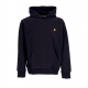 felpa cappuccio uomo hooded american script BLACK