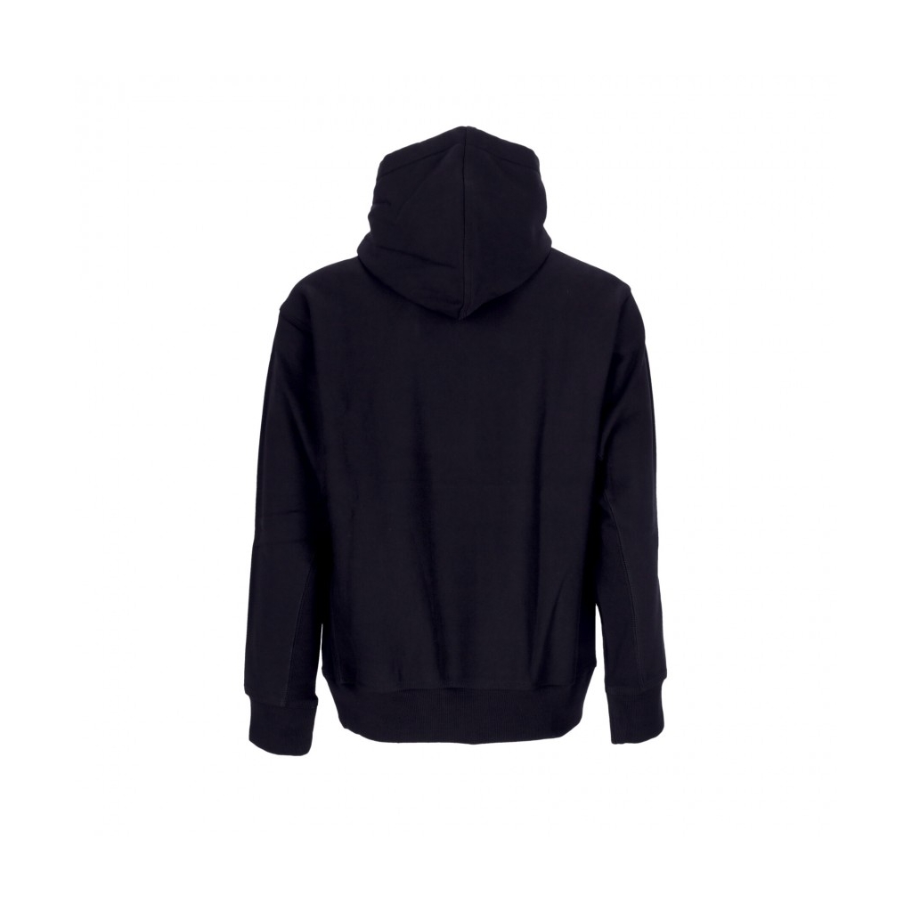 felpa cappuccio uomo hooded american script BLACK