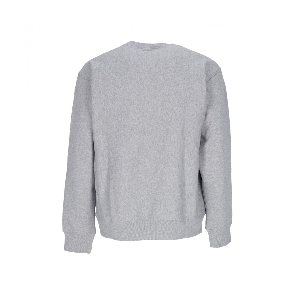 felpa girocollo uomo american script sweat GREY HEATHER