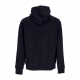 felpa cappuccio uomo mlb half logo oversized hoodie neyyan BLACK