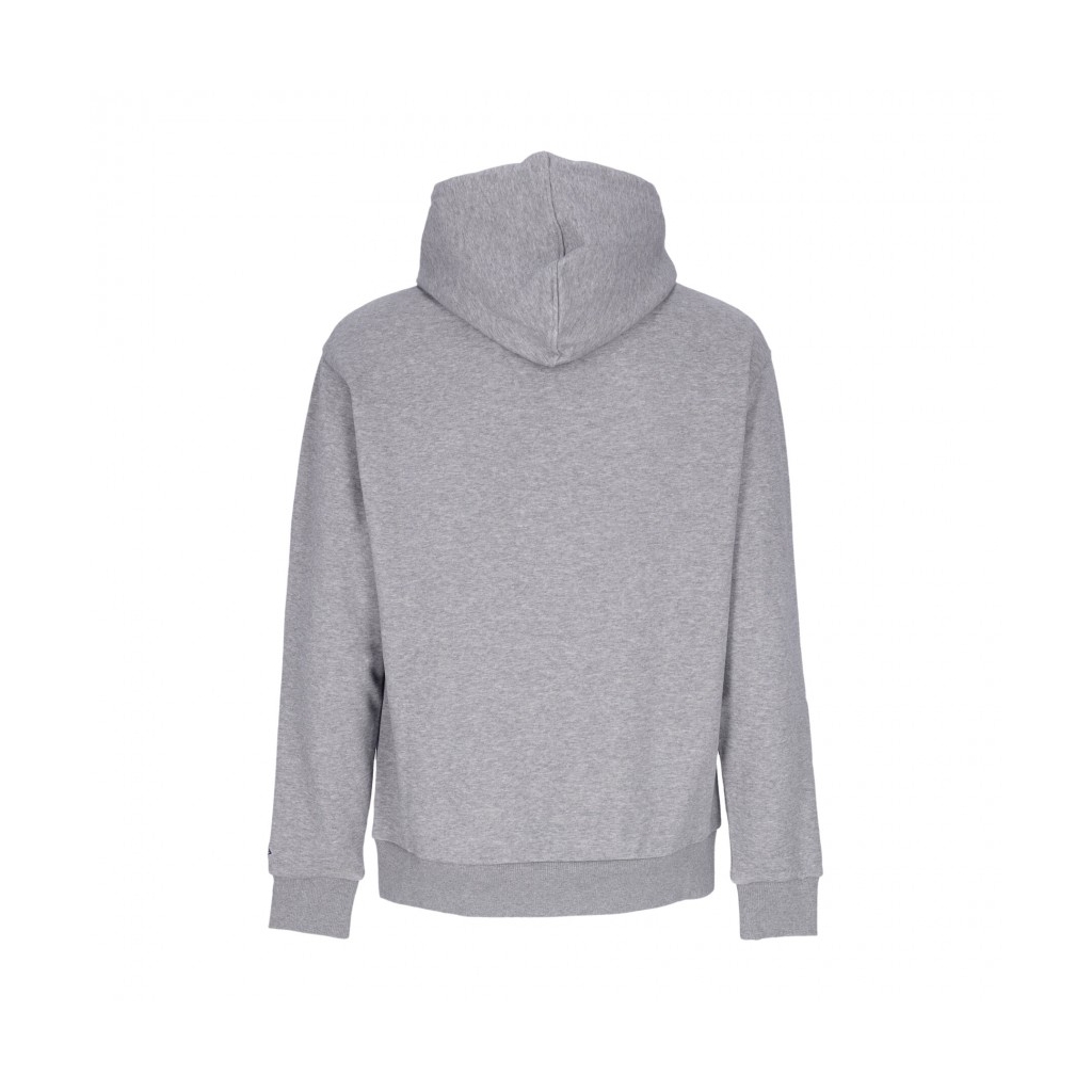 felpa cappuccio uomo nba half logo oversized hoodie loslak HEATHER GREY