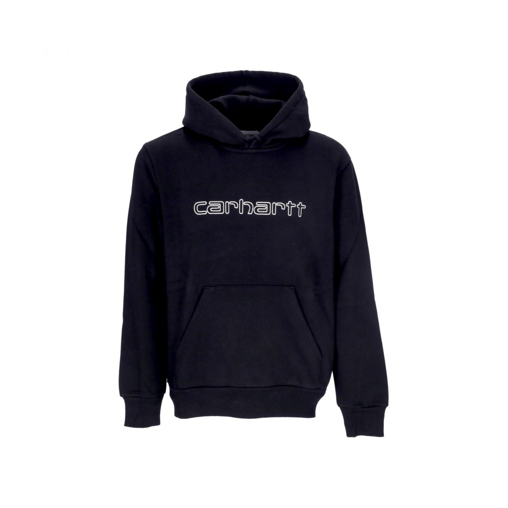 felpa cappuccio uomo hooded elzy sweatshirt BLACK/WAX