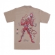 maglietta uomo carnage tee x marvel x nychos SAFARI GREEN