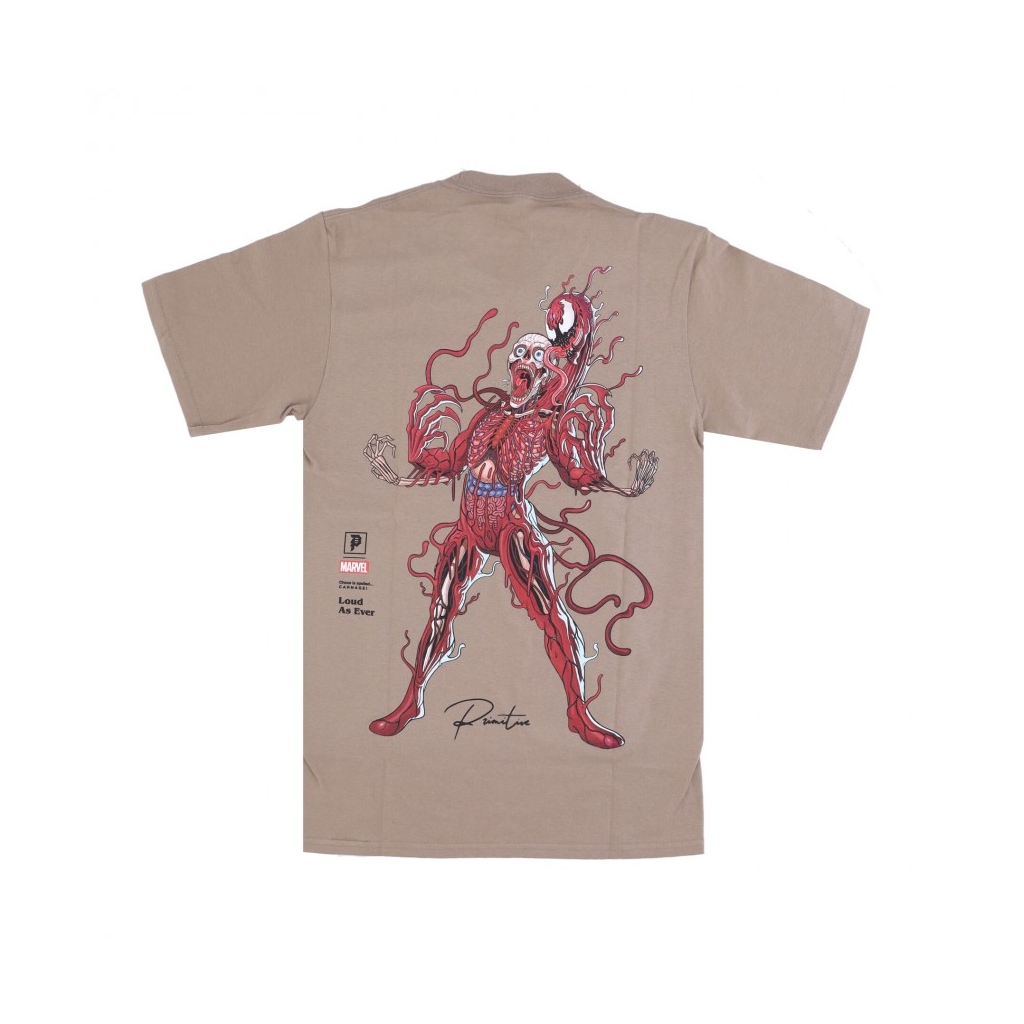 maglietta uomo carnage tee x marvel x nychos SAFARI GREEN