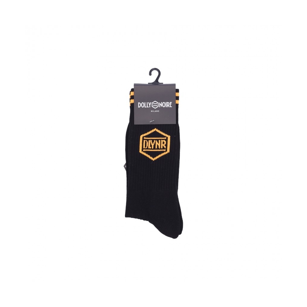 calza media uomo dlynr socks BLACK/ORANGE