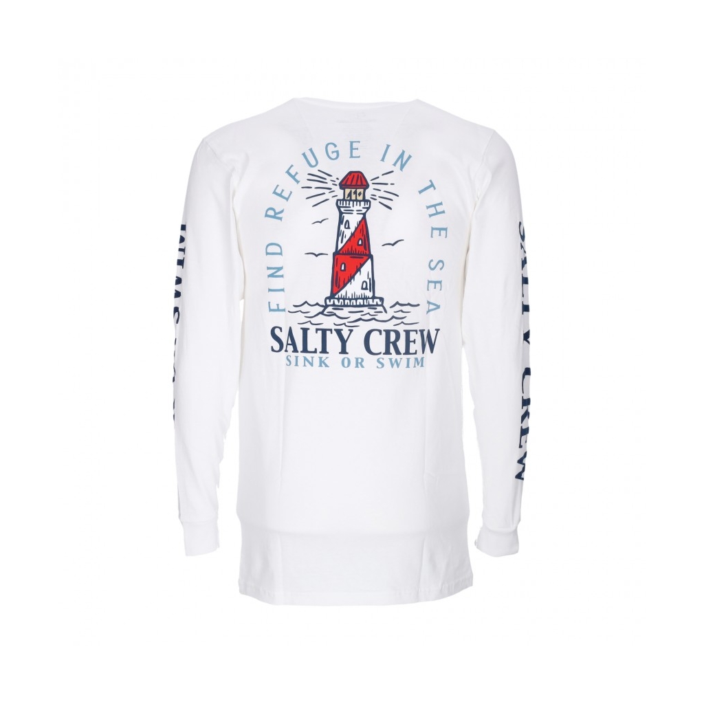 maglietta manica lunga uomo outerbanks standard l/s tee WHITE