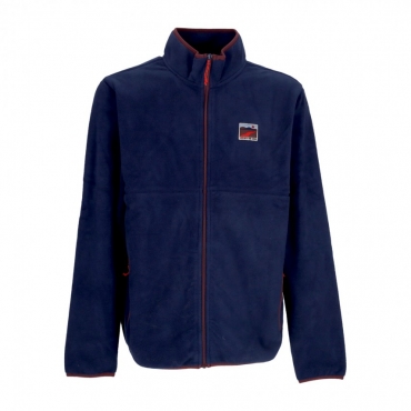 felpa collo alto uomo outdoor club full zip DRESS BLUE