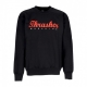 felpa girocollo uomo script crewneck BLACK