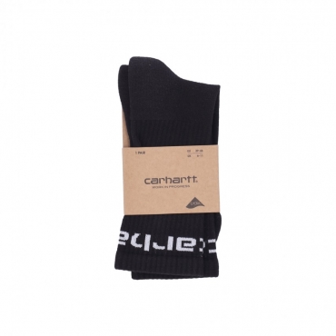 calza media uomo carhartt socks BLACK/WHITE