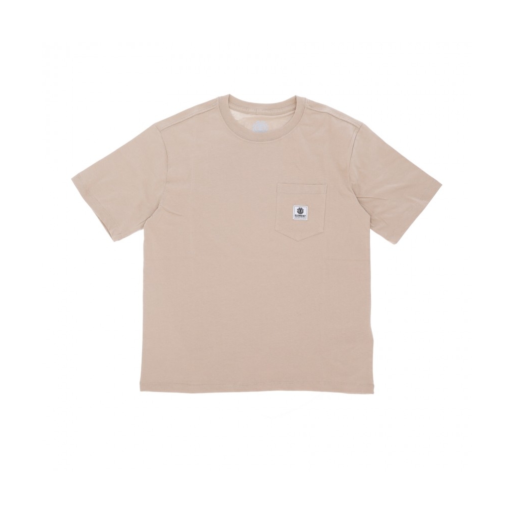 maglietta donna basic pocket labeel tee OXFORD TAN