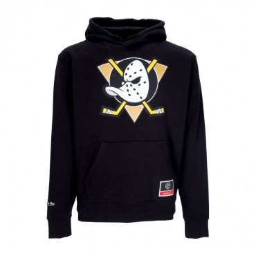 felpa cappuccio uomo nhl team logo hoodie anaduc BLACK