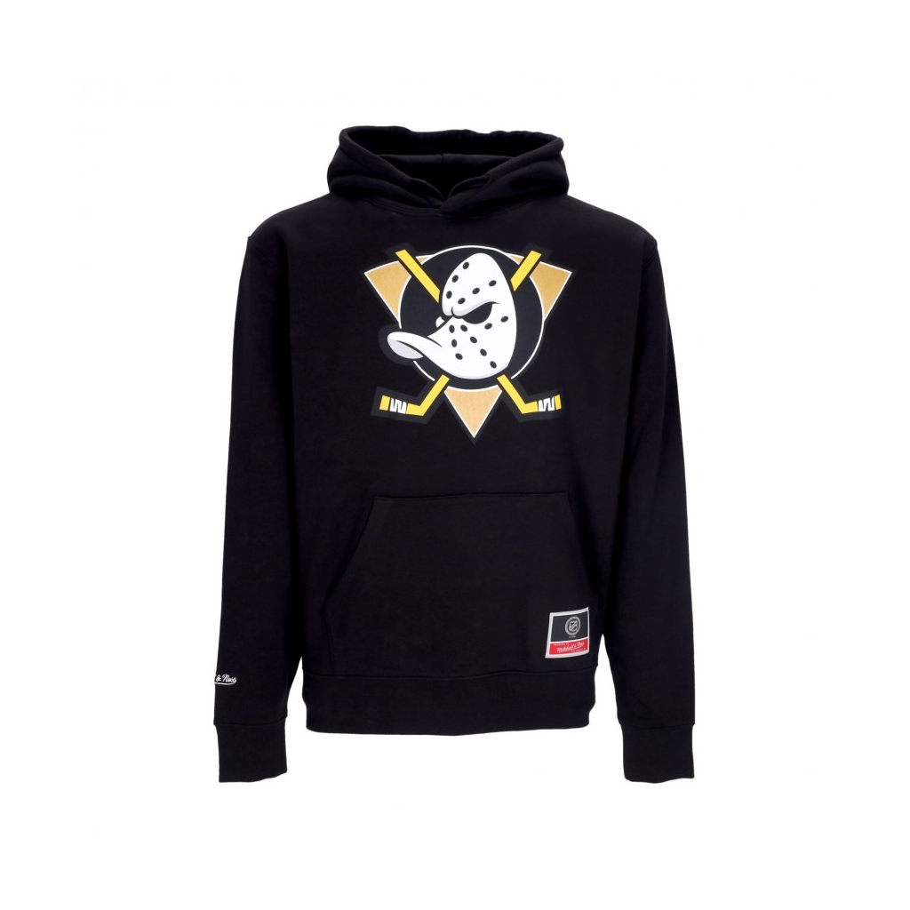 felpa cappuccio uomo nhl team logo hoodie anaduc BLACK