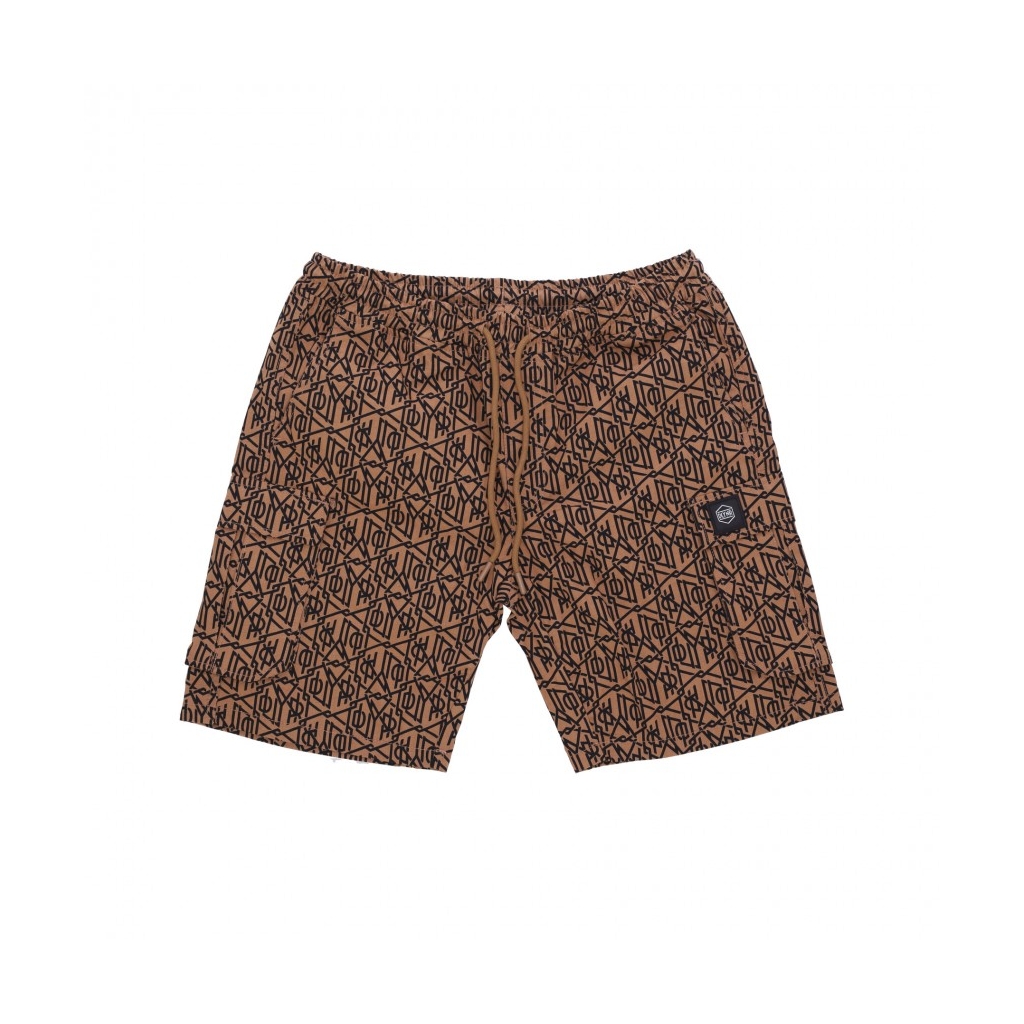 pantalone corto uomo monogram dlynr cargo easyshorts BEIGE | Bowdoo.com