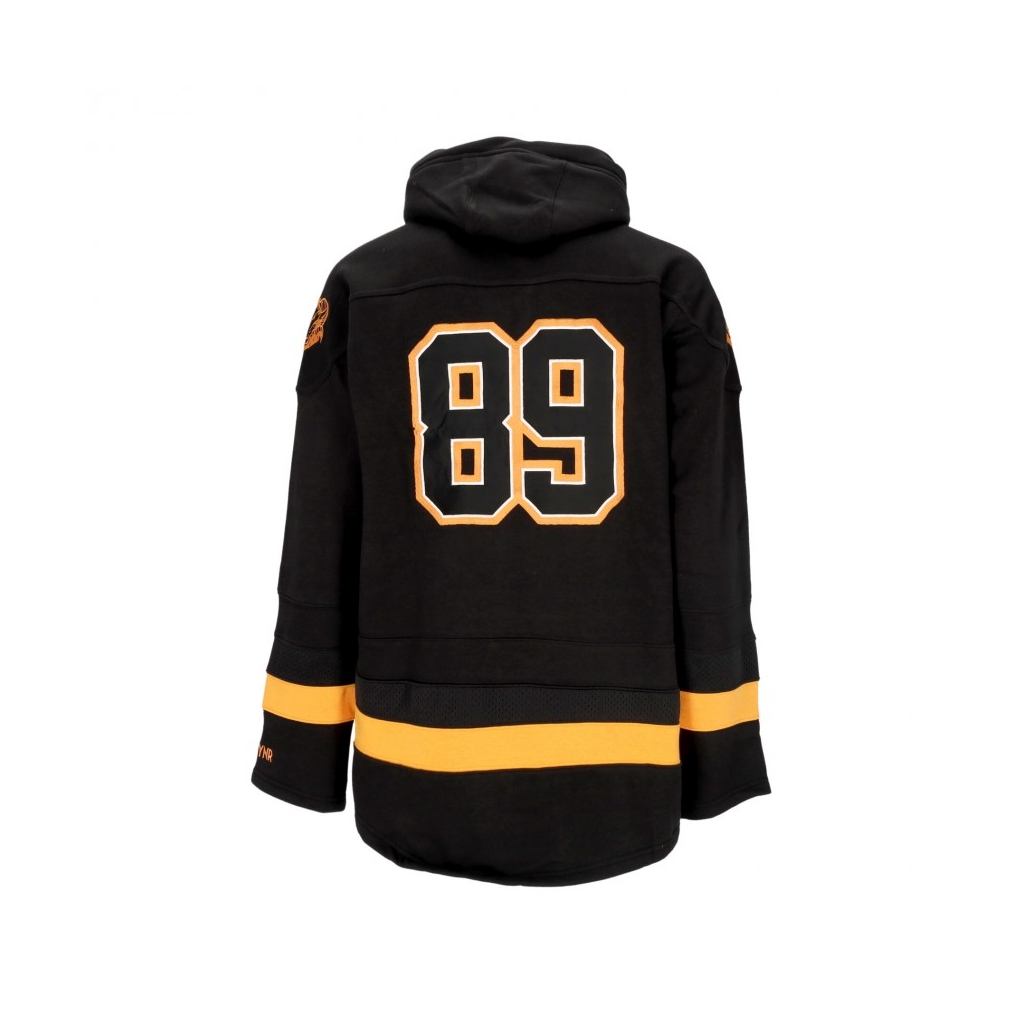 felpa tipo hockey uomo goat hockey hoodie BLACK/ORANGE