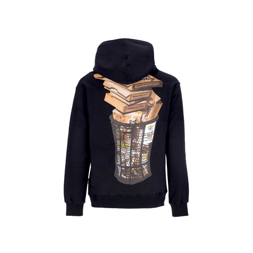 felpa cappuccio uomo prince hoodie BLACK