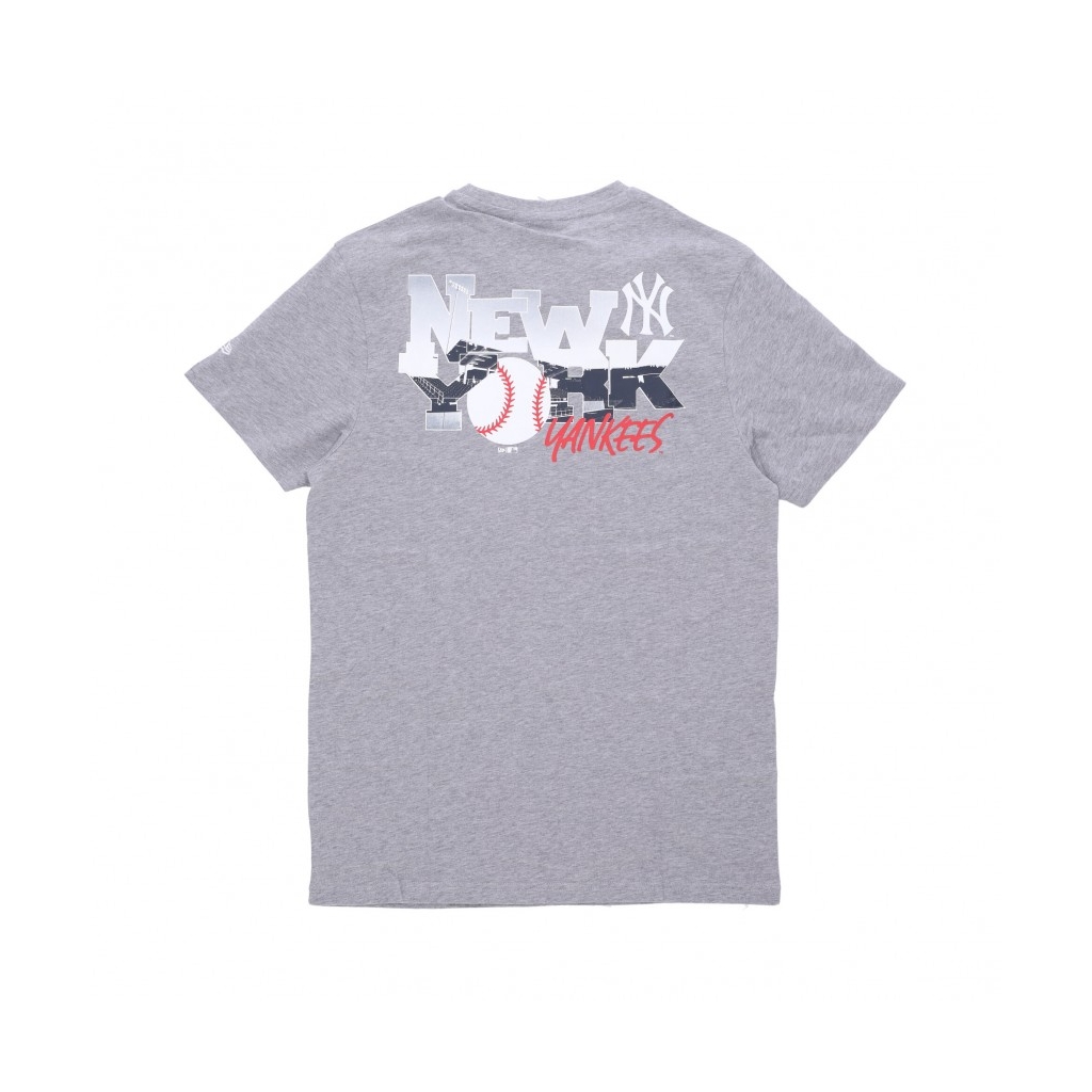 maglietta uomo mlb team logo graphic bp tee neyyan HEATHER GREY/WHITE