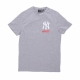 maglietta uomo mlb team logo graphic bp tee neyyan HEATHER GREY/WHITE