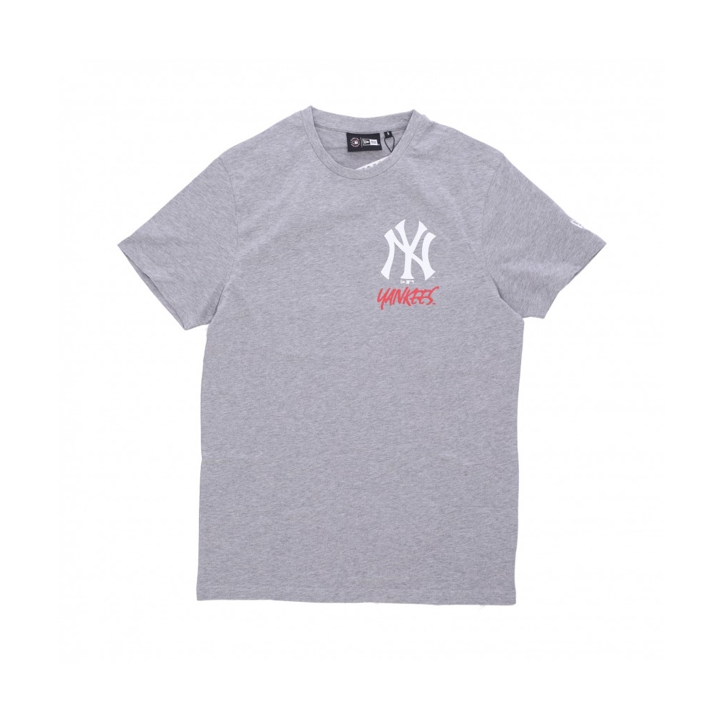 maglietta uomo mlb team logo graphic bp tee neyyan HEATHER GREY/WHITE