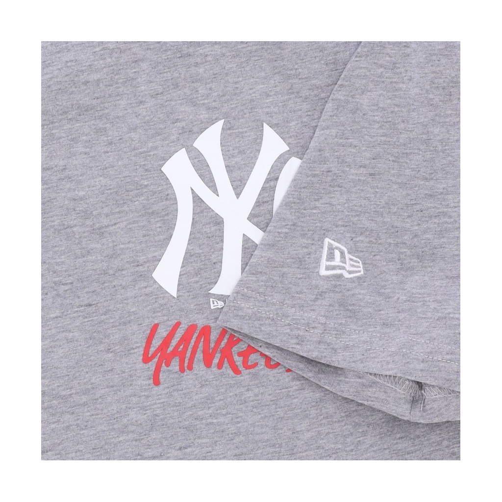 maglietta uomo mlb team logo graphic bp tee neyyan HEATHER GREY/WHITE