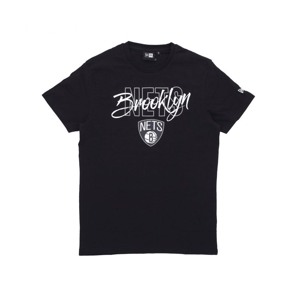 maglietta uomo nba script tee bronet BLACK/WHITE