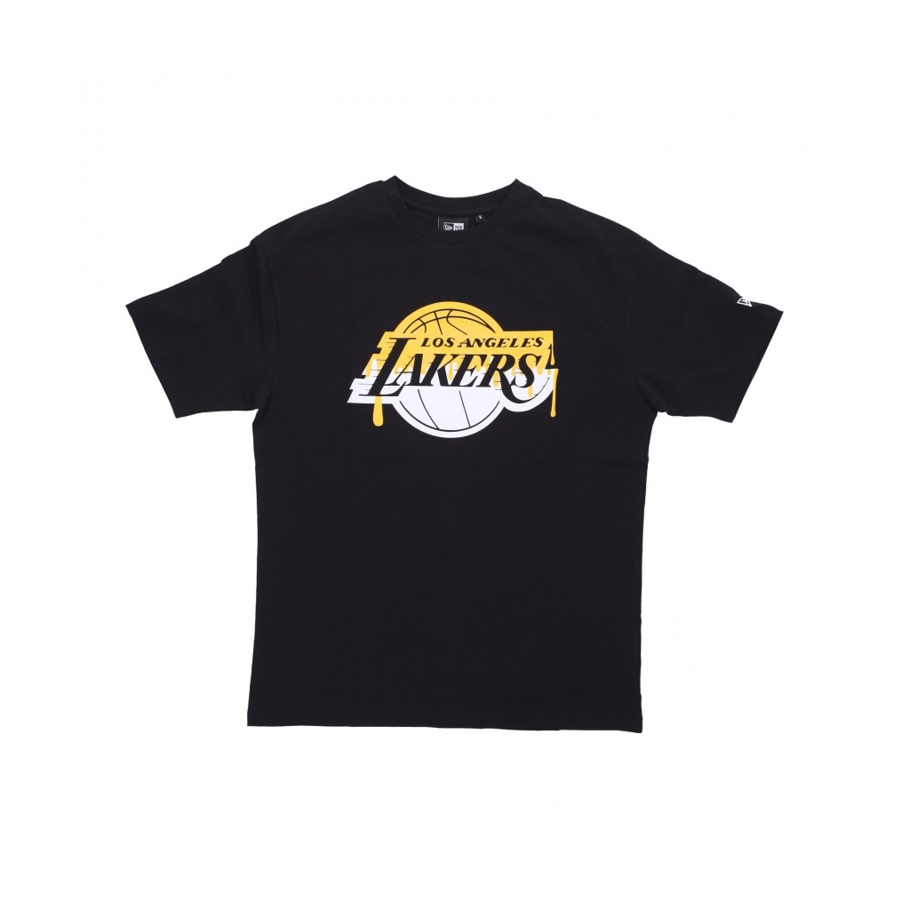 maglietta uomo nba drip logo os tee loslak BLACK/AUTHENTIC GOLD ...