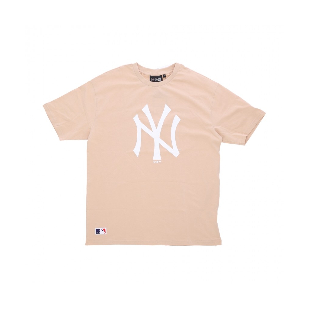 maglietta uomo mlb league essential cf os tee neyyan LIGHT BEIGE/WHITE