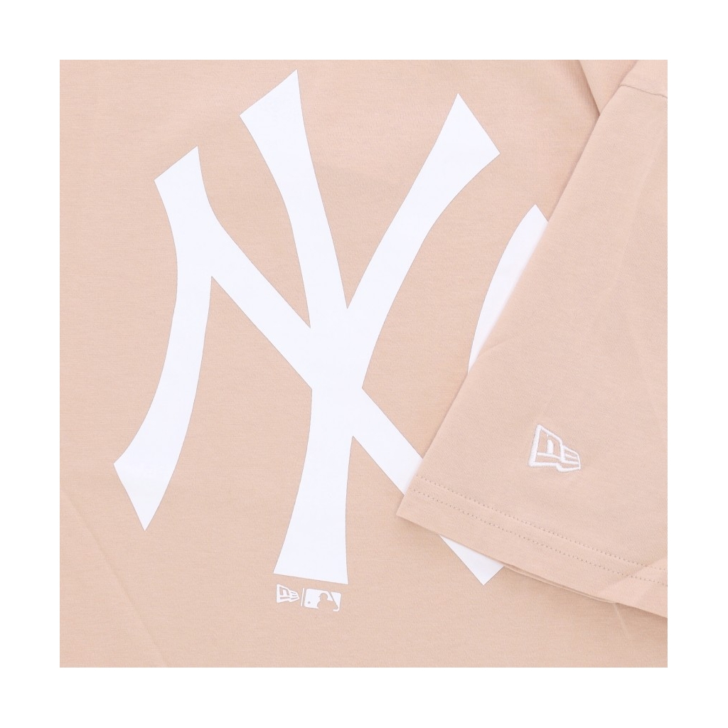 maglietta uomo mlb league essential cf os tee neyyan LIGHT BEIGE/WHITE