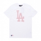 maglietta uomo mlb league essential cf tee losdod WHITE/ROSE