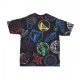 maglietta uomo nba all over print neon tee BLACK/MULTI