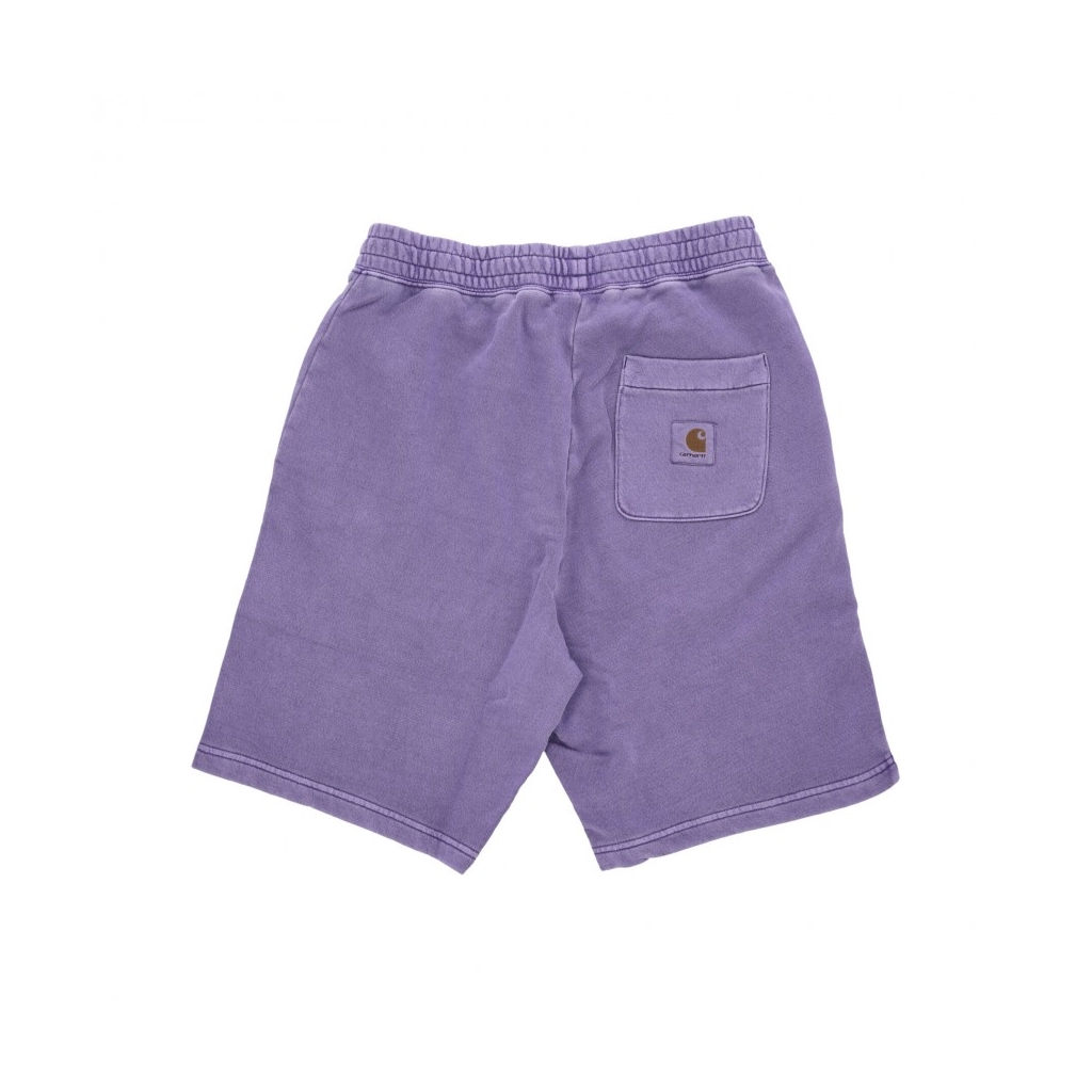 pantalone corto tuta uomo nelson sweat short ARRENGA GARMENT DYED