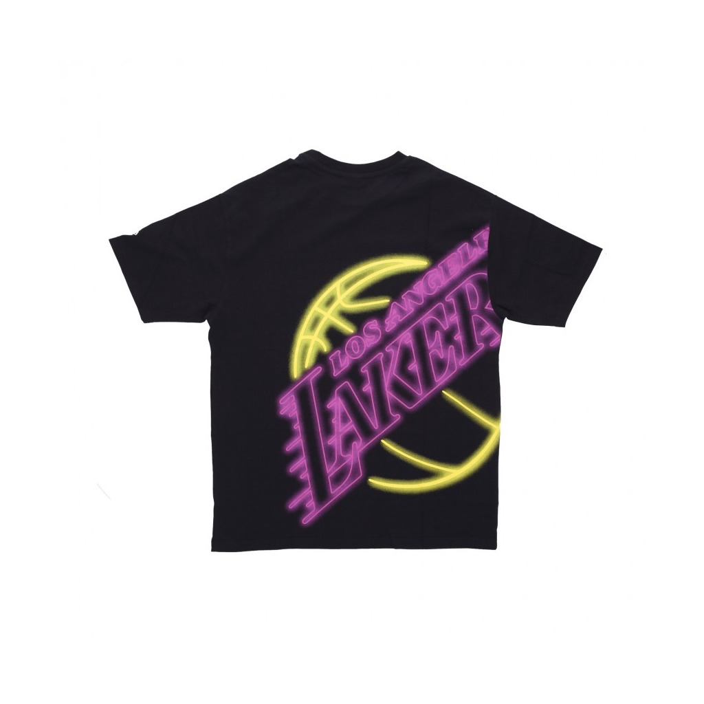 LA Lakers NBA Infill Team Logo Oversized T-Shirt 'purple