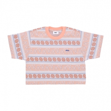 maglietta donna esther cropped tee PEACH SAND MULTI