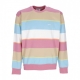 felpa girocollo uomo resol stripe crew fleece VINTAGE PINK MULTI