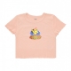 maglietta donna clay duck cropped emma fitted tee PEACH SAND