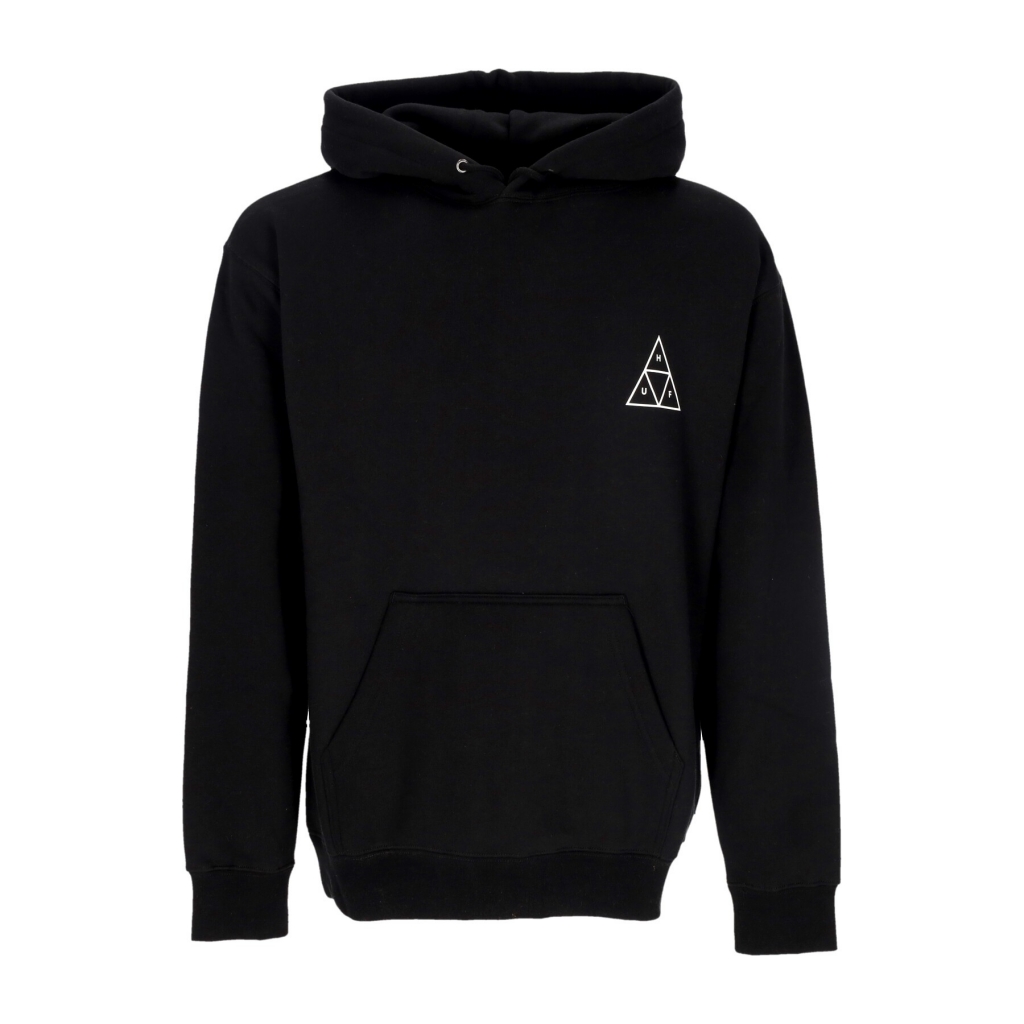 felpa cappuccio uomo set triple triangle po hoodie BLACK