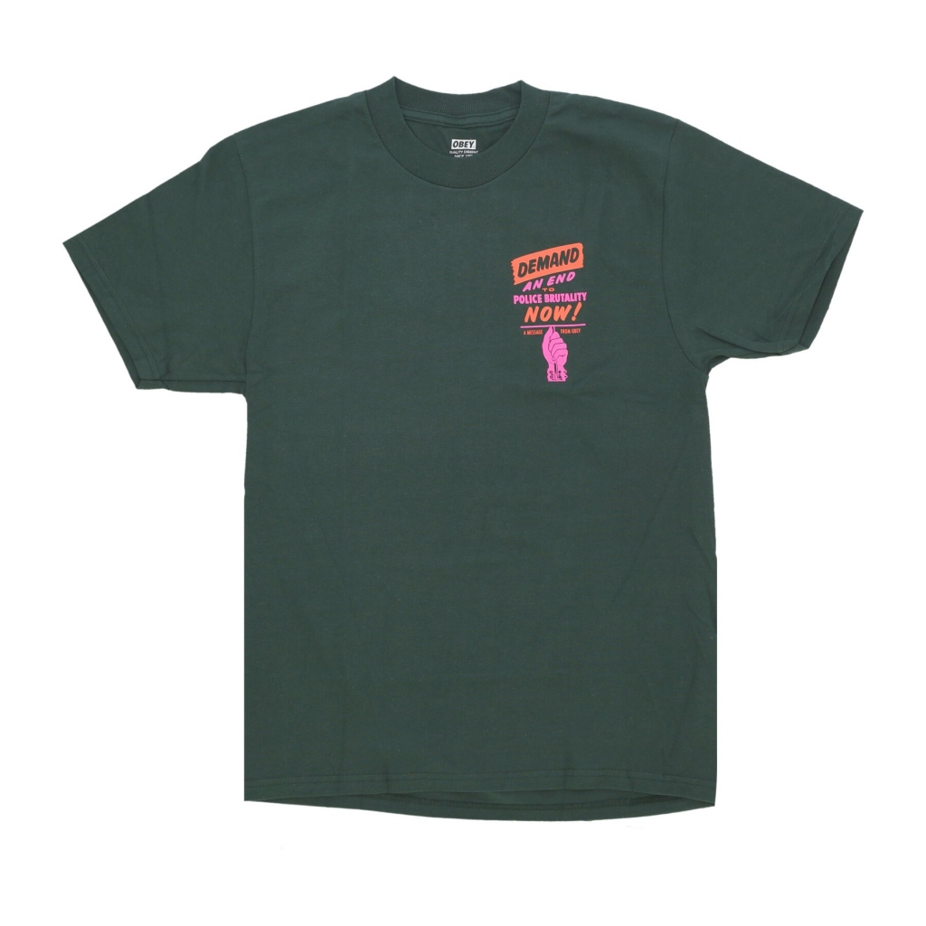 maglietta uomo end police brutality classic tee FOREST GREEN | Bowdoo.com