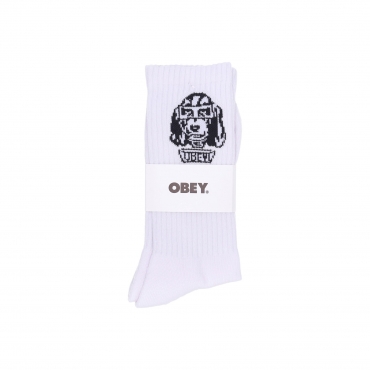 calza media uomo dog socks WHITE