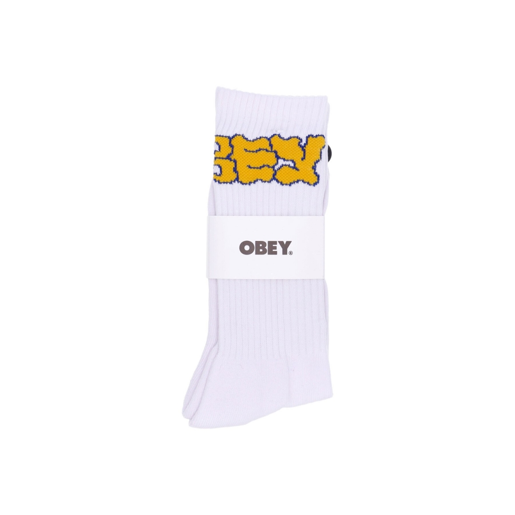 calza media uomo wavy socks WHITE