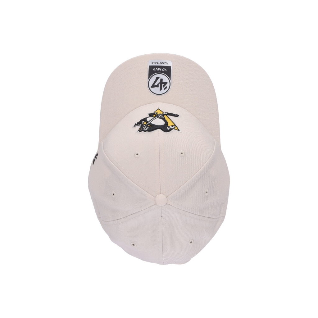 cappellino visiera curva uomo nhl mvp pitpen NATURAL