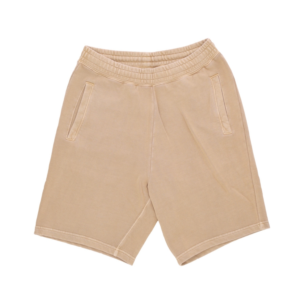 pantalone corto tuta uomo nelson sweat short DUSTY H BROWN GARMENT DYED