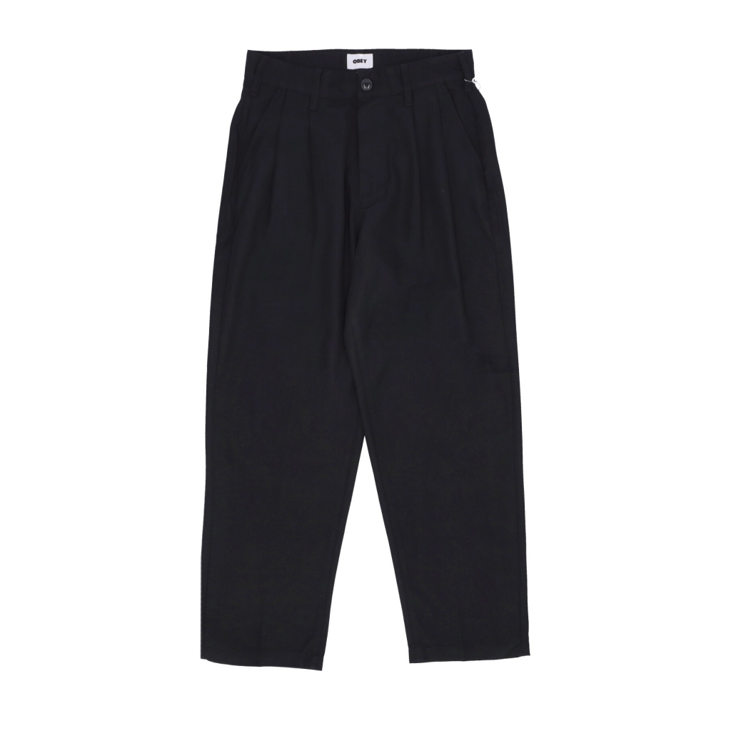 pantalone lungo uomo fubar pleated pant BLACK