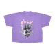 maglietta donna garden fairy 2 custom crop tee PURPLE FLOWER