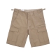 pantalone corto uomo aviation short LEATHER RINSED