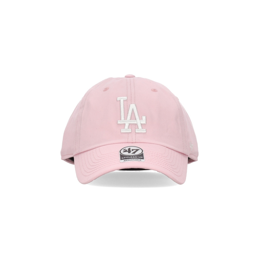 cappellino visiera curva uomo mlb clean up losdod PETAL PINK/WHITE