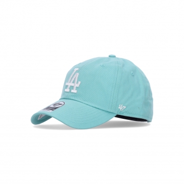 cappellino visiera curva uomo mlb clean up losdod TIFFANY BLUE/WHITE