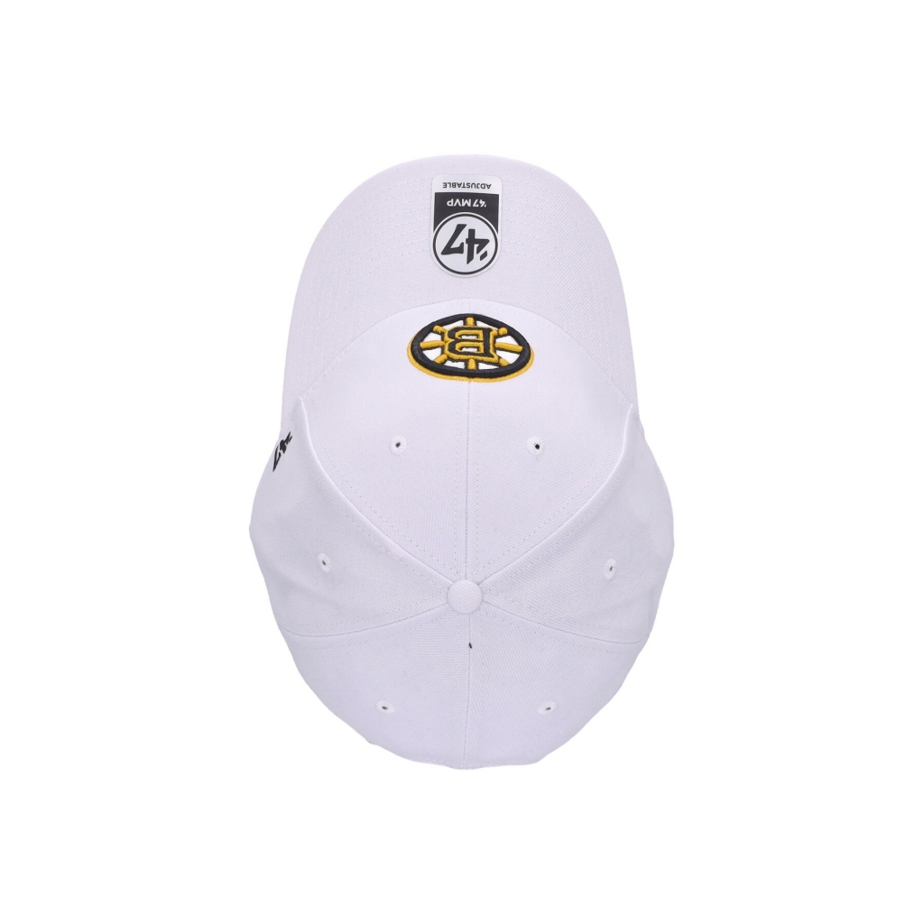 cappellino visiera curva uomo nhl mvp bosbru WHITE