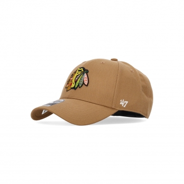 cappellino visiera curva uomo nhl mvp snapback chibla CAMEL