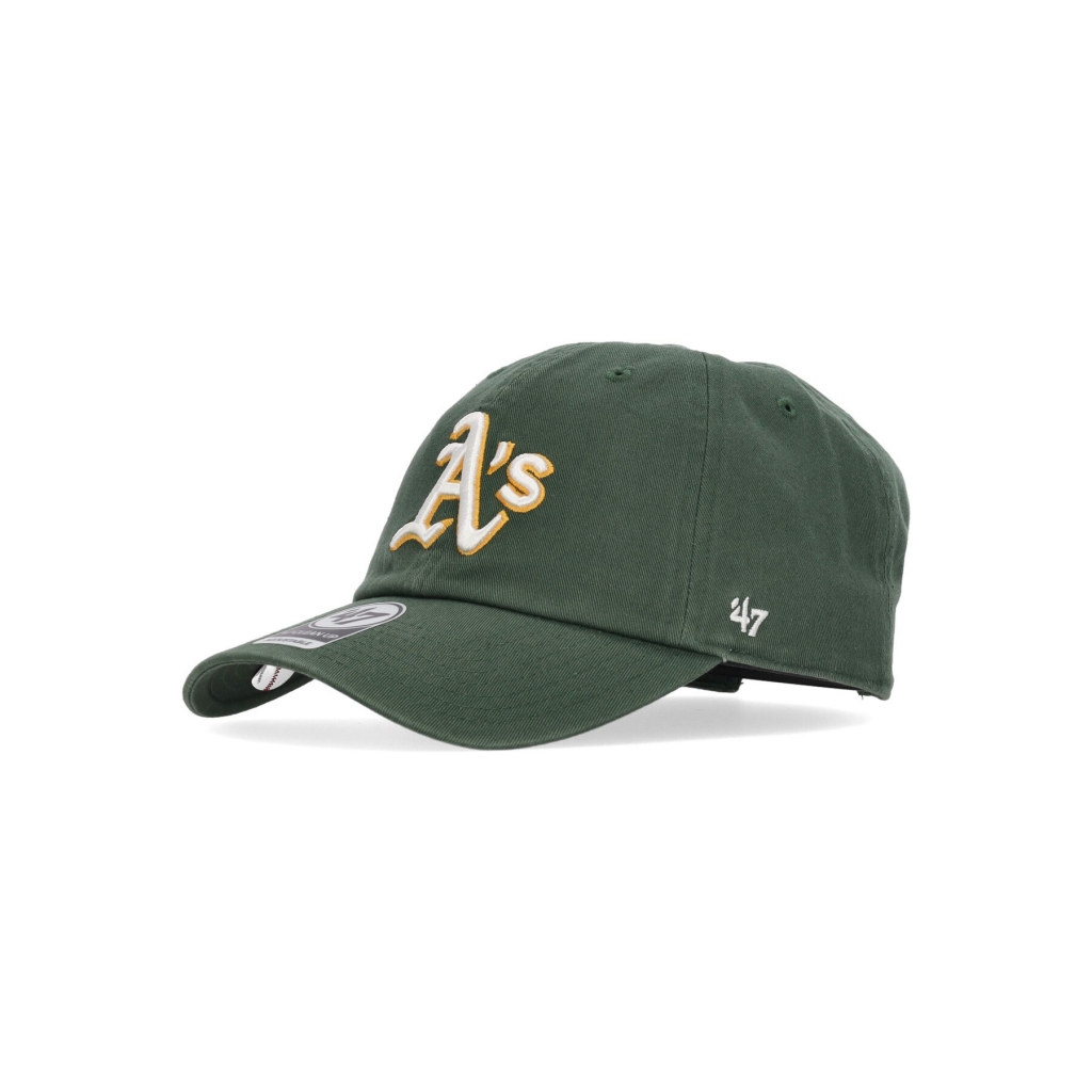 cappellino visiera curva uomo mlb clean up oakath DARK GREEN/ORIGINAL TEAM COLORS