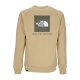 felpa girocollo uomo raglan redbox crewneck KHAKI STONE